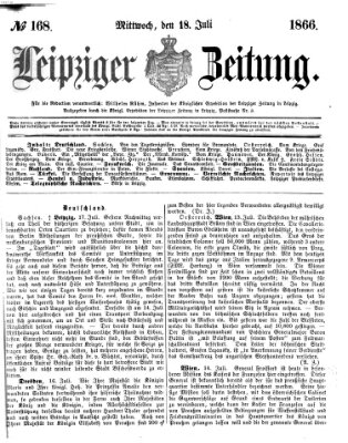 Leipziger Zeitung Mittwoch 18. Juli 1866
