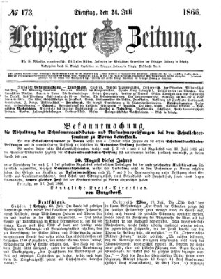 Leipziger Zeitung Dienstag 24. Juli 1866