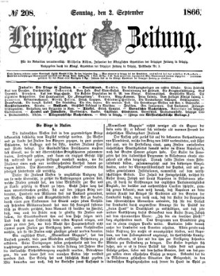 Leipziger Zeitung Sonntag 2. September 1866