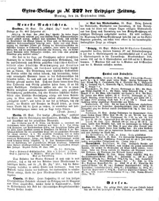 Leipziger Zeitung Montag 24. September 1866
