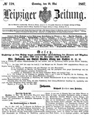 Leipziger Zeitung Sonntag 19. Mai 1867