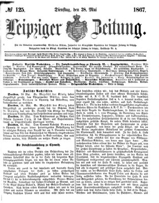 Leipziger Zeitung Dienstag 28. Mai 1867
