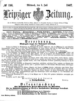 Leipziger Zeitung Mittwoch 3. Juli 1867