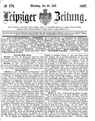 Leipziger Zeitung Sonntag 28. Juli 1867