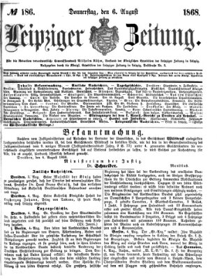 Leipziger Zeitung Donnerstag 6. August 1868