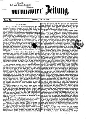 Neustadter Zeitung Samstag 18. Juni 1853