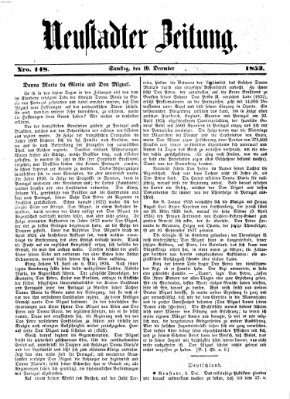 Neustadter Zeitung Samstag 10. Dezember 1853
