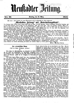 Neustadter Zeitung Samstag 18. März 1854