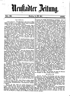 Neustadter Zeitung Samstag 29. Juli 1854