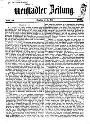 Neustadter Zeitung Samstag 5. Mai 1855