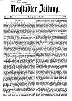 Neustadter Zeitung Dienstag 4. Dezember 1855