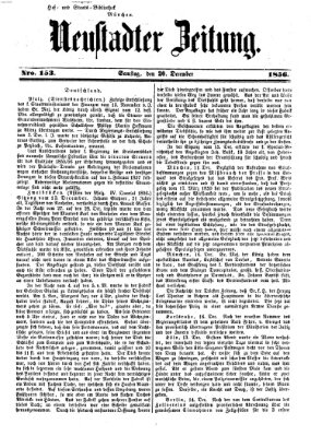 Neustadter Zeitung Samstag 20. Dezember 1856