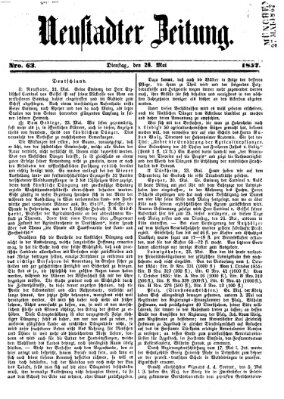 Neustadter Zeitung Dienstag 26. Mai 1857