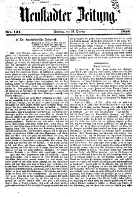 Neustadter Zeitung Samstag 16. Oktober 1858