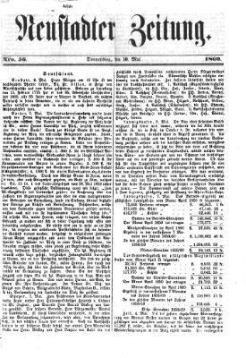 Neustadter Zeitung Donnerstag 10. Mai 1860