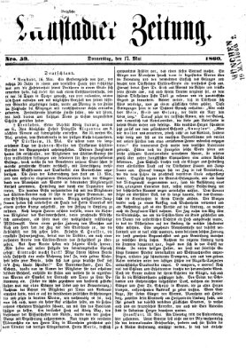 Neustadter Zeitung Donnerstag 17. Mai 1860