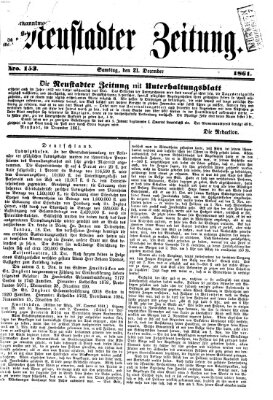 Neustadter Zeitung Samstag 21. Dezember 1861