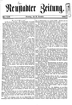 Neustadter Zeitung Dienstag 31. Dezember 1861