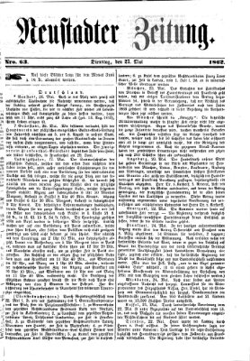 Neustadter Zeitung Dienstag 27. Mai 1862