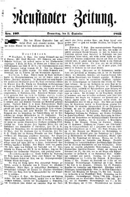 Neustadter Zeitung Donnerstag 11. September 1862
