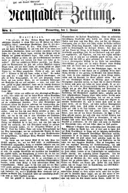 Neustadter Zeitung Donnerstag 1. Januar 1863