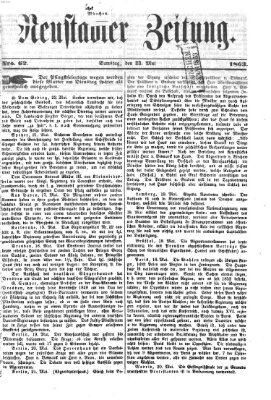 Neustadter Zeitung Samstag 23. Mai 1863