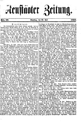 Neustadter Zeitung Samstag 25. Juli 1863