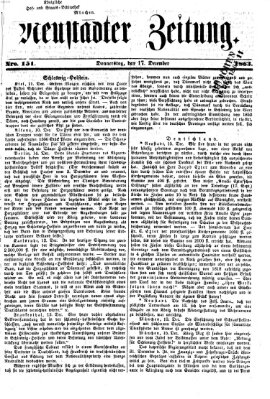 Neustadter Zeitung Donnerstag 17. Dezember 1863
