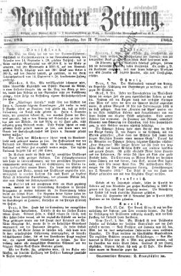 Neustadter Zeitung Sonntag 12. November 1865
