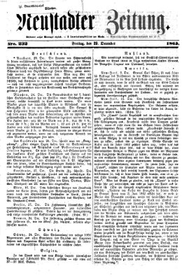 Neustadter Zeitung Freitag 29. Dezember 1865