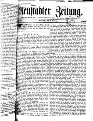 Neustadter Zeitung Samstag 3. Februar 1866