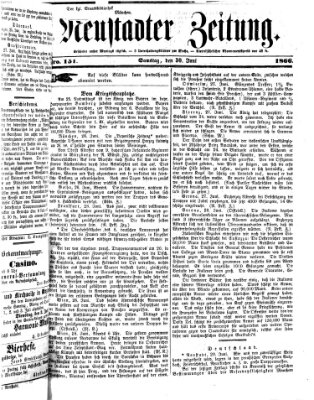 Neustadter Zeitung Samstag 30. Juni 1866