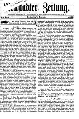 Neustadter Zeitung Freitag 7. September 1866