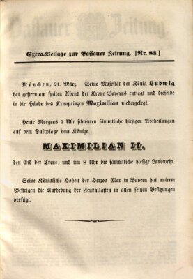 Passauer Zeitung Donnerstag 23. März 1848