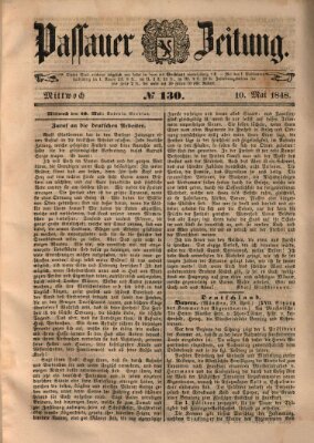 Passauer Zeitung Mittwoch 10. Mai 1848
