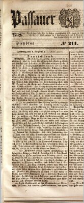 Passauer Zeitung Dienstag 1. August 1848