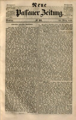 Neue Passauer Zeitung (Passauer Zeitung) Montag 12. März 1849