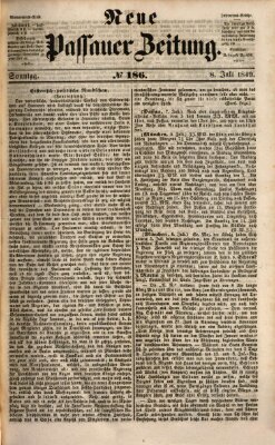Neue Passauer Zeitung (Passauer Zeitung) Sonntag 8. Juli 1849