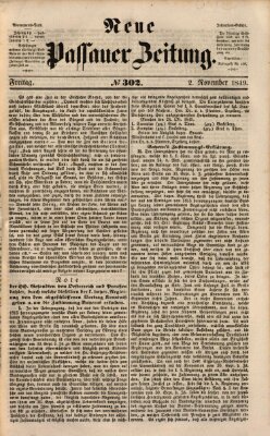 Neue Passauer Zeitung (Passauer Zeitung) Freitag 2. November 1849