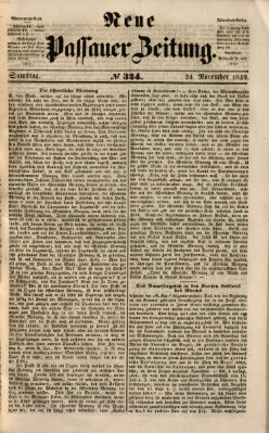 Neue Passauer Zeitung (Passauer Zeitung) Samstag 24. November 1849