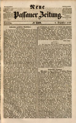 Neue Passauer Zeitung (Passauer Zeitung) Sonntag 9. Dezember 1849