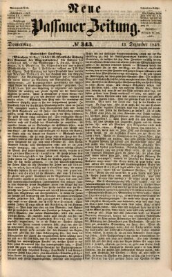 Neue Passauer Zeitung (Passauer Zeitung) Donnerstag 13. Dezember 1849
