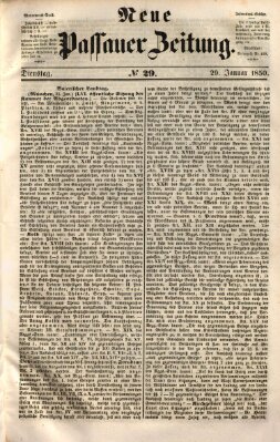 Neue Passauer Zeitung (Passauer Zeitung) Dienstag 29. Januar 1850