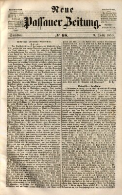 Neue Passauer Zeitung (Passauer Zeitung) Samstag 9. März 1850