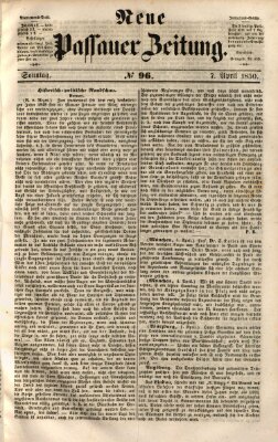 Neue Passauer Zeitung (Passauer Zeitung) Sonntag 7. April 1850
