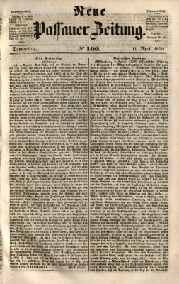Neue Passauer Zeitung (Passauer Zeitung) Donnerstag 11. April 1850