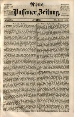 Neue Passauer Zeitung (Passauer Zeitung) Samstag 20. April 1850