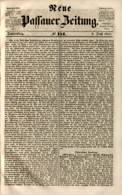 Neue Passauer Zeitung (Passauer Zeitung) Donnerstag 6. Juni 1850