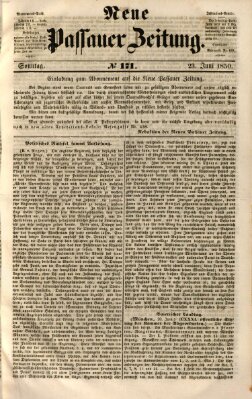 Neue Passauer Zeitung (Passauer Zeitung) Sonntag 23. Juni 1850