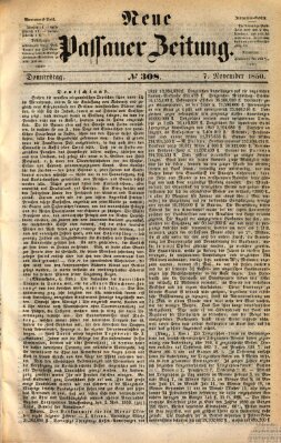 Neue Passauer Zeitung (Passauer Zeitung) Donnerstag 7. November 1850